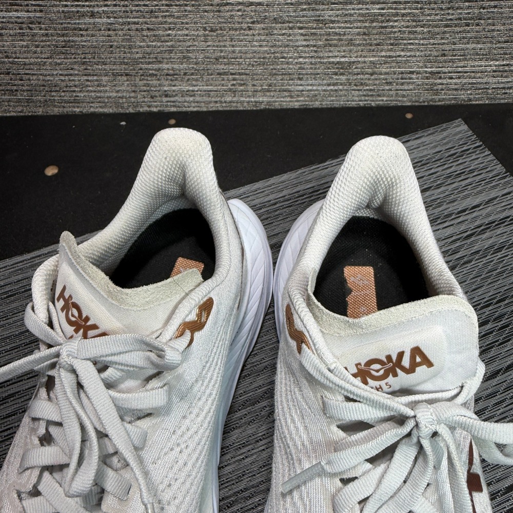 Hoka Mach 5 Women 7.5 White Copper Running Shoes 1127894-WCPP Profly+ Low Top - Picture 11 of 15